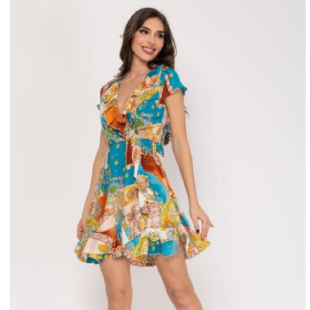 peace&love by calao Boho wrap dress - NWT size Large